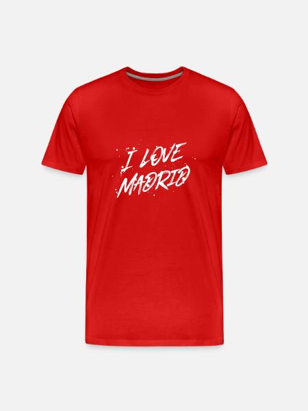 I Love Madrid - Men's Premium Organic T-Shirt - red
