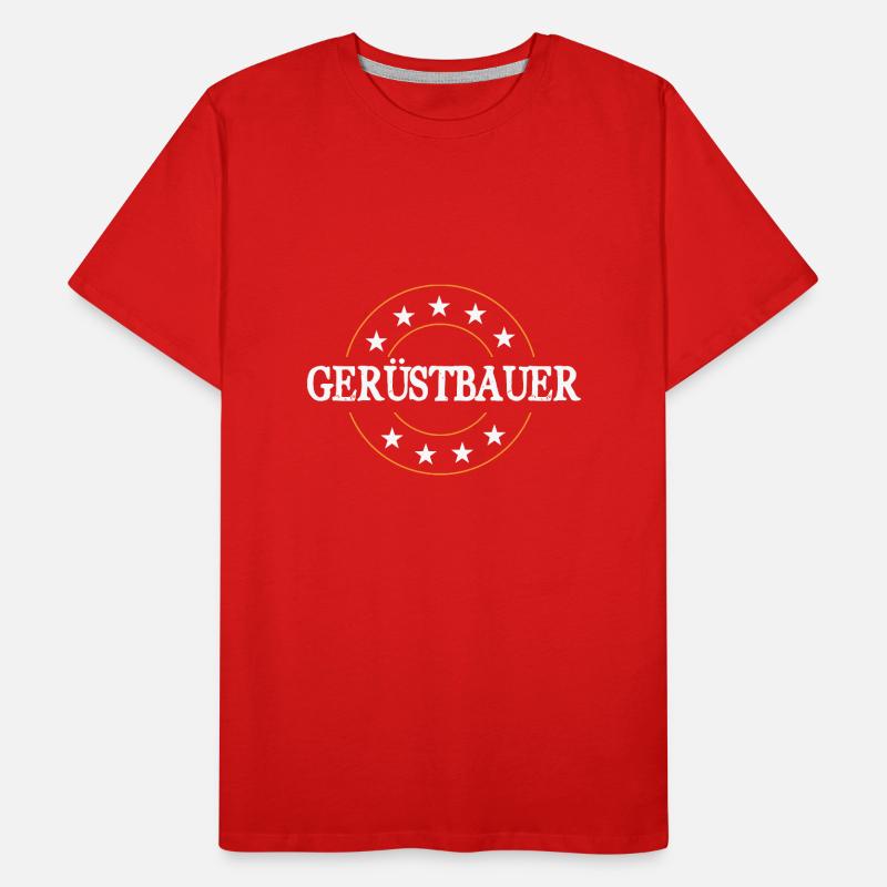 Gerüstbauer Beruf Männer Premium Bio T-Shirt