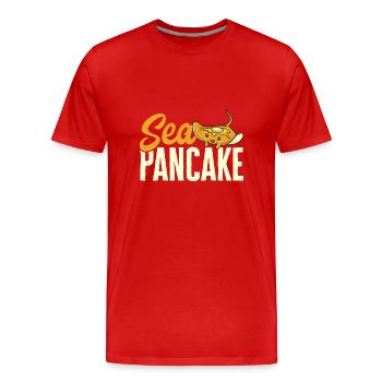Raies pastenagues, raies manta, raies océaniques, raies - T-shirt bio Premium Homme - rouge - Devant - Damien (186cm)