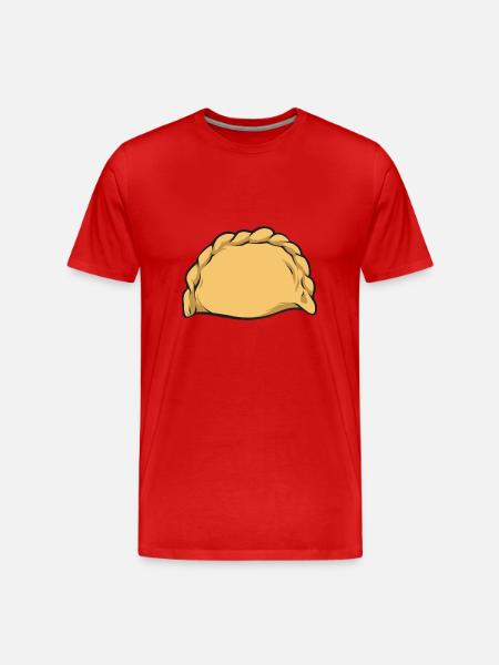 Polish Food Pierogi - Men's Premium Organic T-Shirt - red