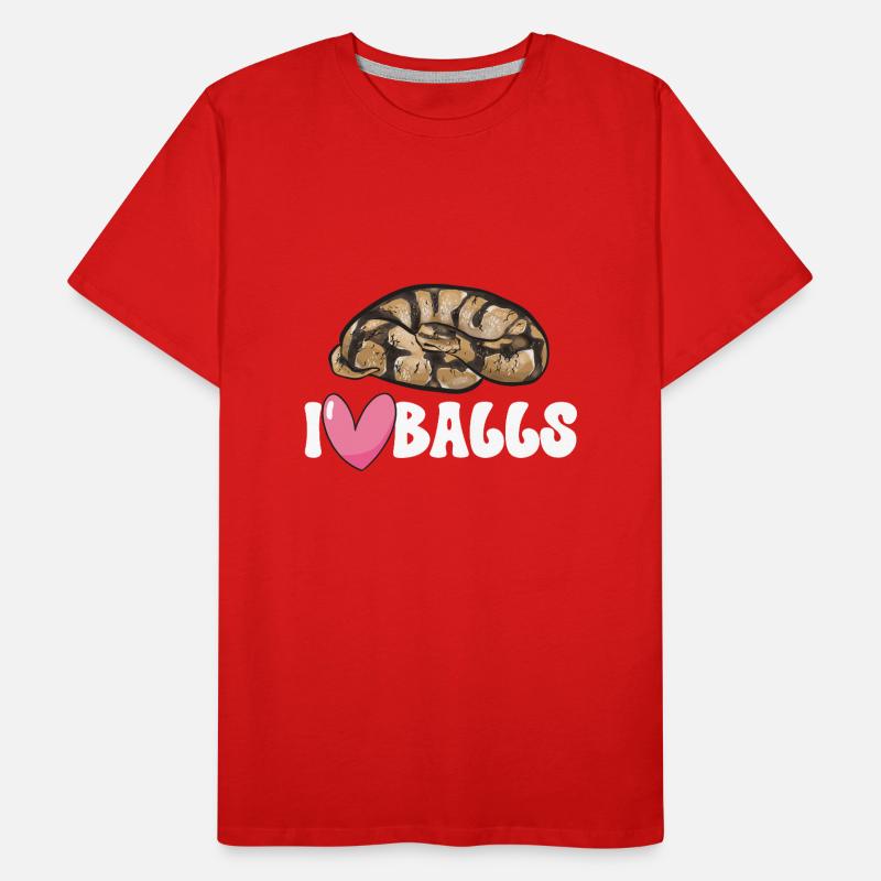 Ball Python Snake King Python T-shirt bio Premium Homme