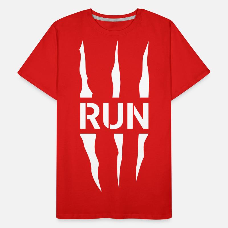 Run Scratch T-shirt bio Premium Homme