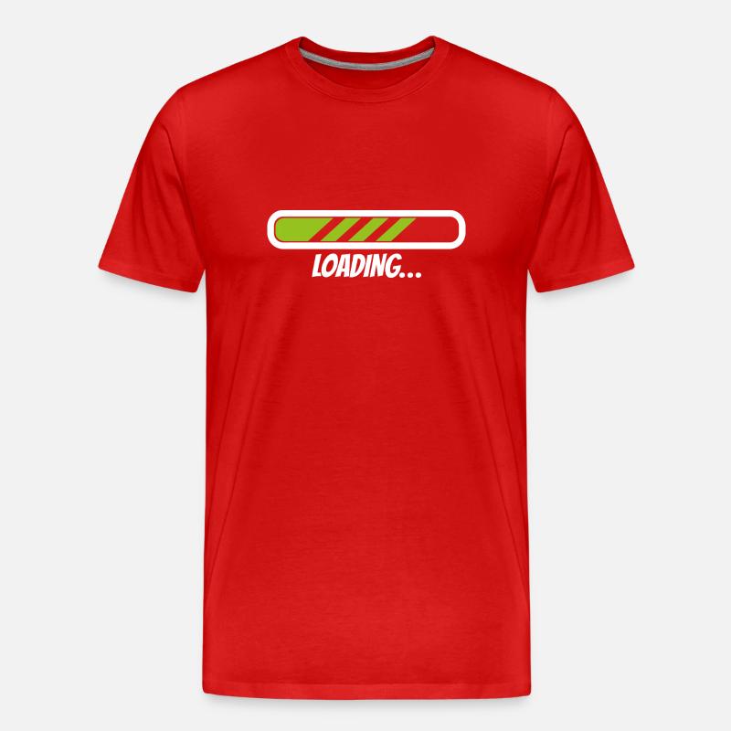Loading 2 - Männer Premium Bio T-Shirt - Rot