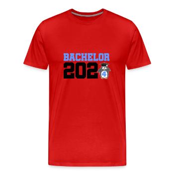 Bachelorabschluss 2024 Bachelor Promotion Sponsion - Männer Premium Bio T-Shirt - Rot - Vorne - Damien (186cm)