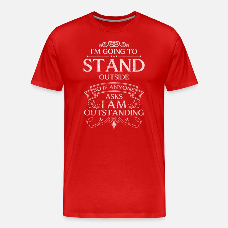 Partenaire idiot d’autodérision - T-shirt bio Premium Homme - rouge