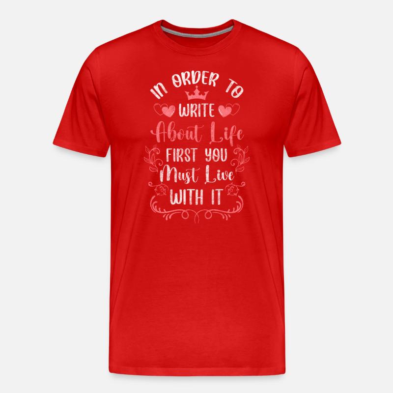 Uhr Zeichen Glas - Männer Premium Bio T-Shirt - Rot
