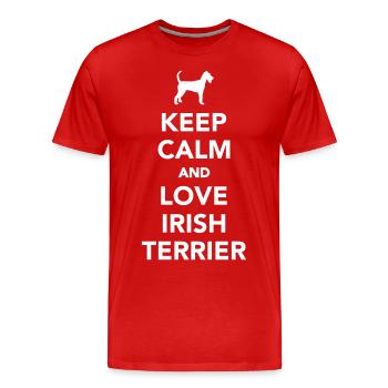 Irish Terrier - Männer Premium Bio T-Shirt - Rot - Vorne - Damien (186cm)