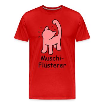 Pussy-Whisperer: De toute évidence ambiguë ... - T-shirt bio Premium Homme - rouge - Devant - Damien (186cm)
