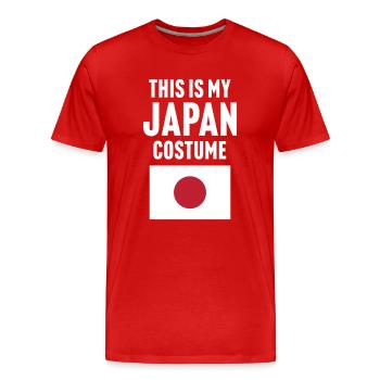 C’est mon costume japonais - T-shirt bio Premium Homme - rouge - Devant - Damien (186cm)