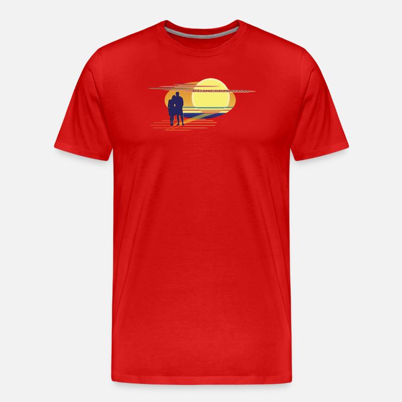 Disinformation - Männer Premium Bio T-Shirt - Rot