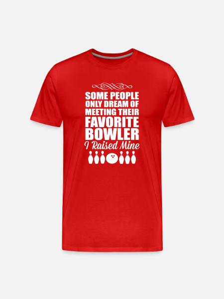 Bowling Mom - Men's Premium Organic T-Shirt - red