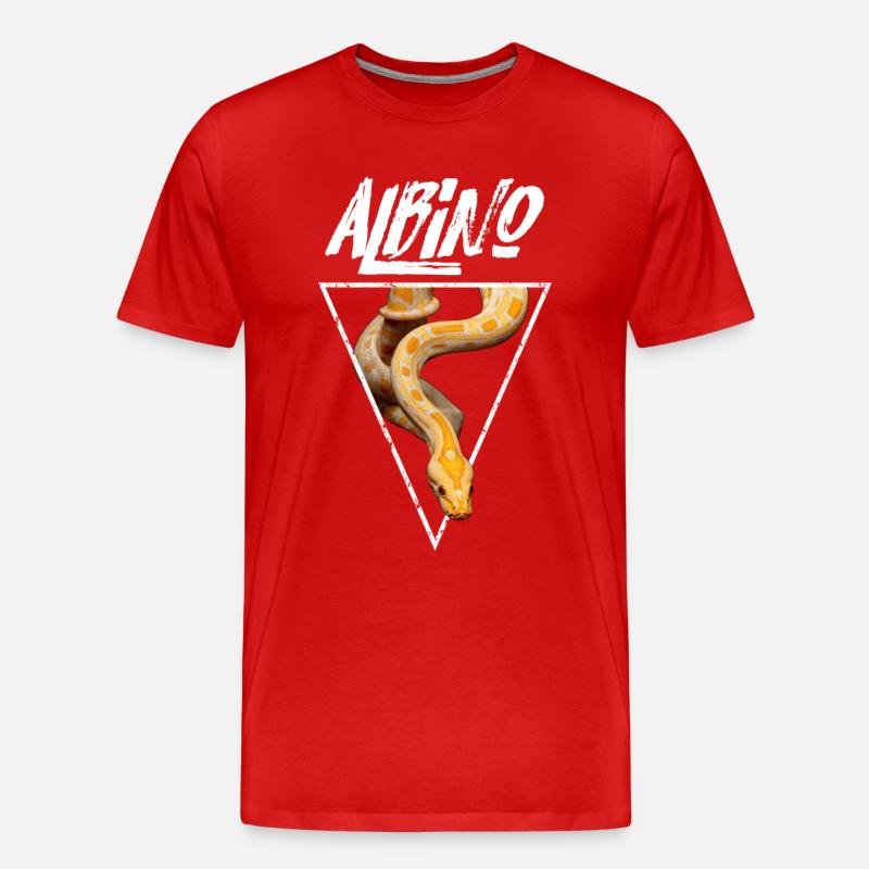Propriétaire de serpent Python birman - T-shirt bio Premium Homme - rouge