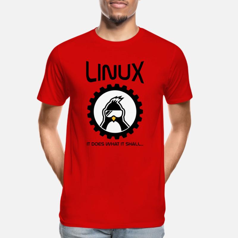 linux does what it shall Men's Premium Organic T-Shirt