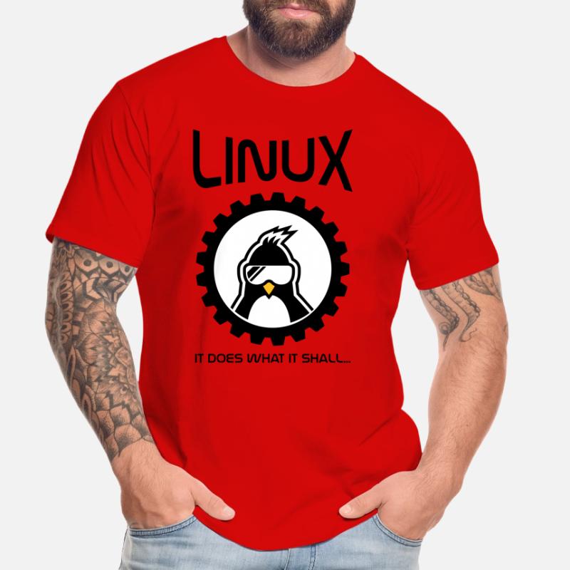 linux tut was es soll Männer Premium Bio T-Shirt