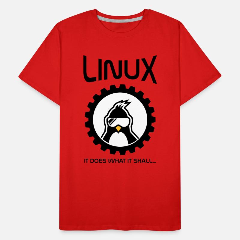linux tut was es soll Männer Premium Bio T-Shirt