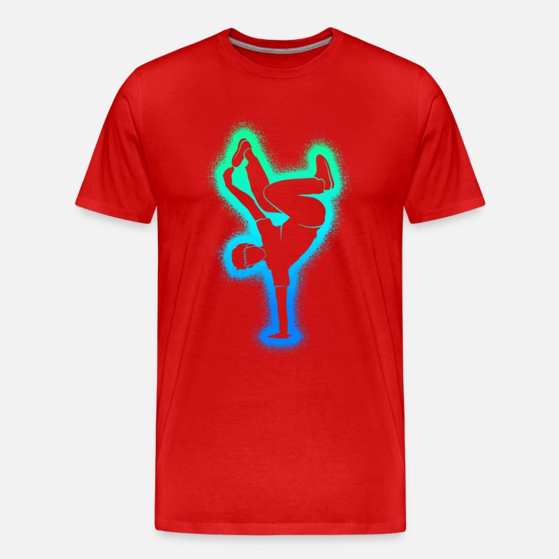 Breakdance Tanz Breakdancer Jungen Breakdancer - Männer Premium Bio T-Shirt - Rot
