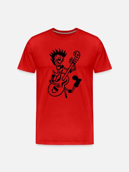 Skulli-88 - Men's Premium Organic T-Shirt - red