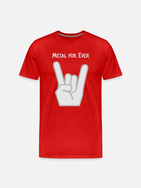 Metal - Men's Premium Organic T-Shirt - red