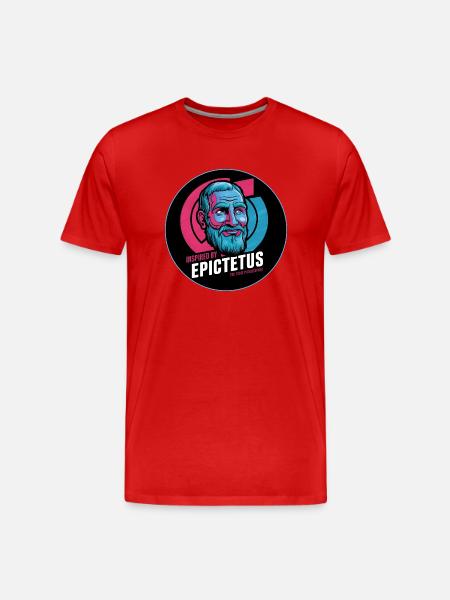 Epictetus Stoic Philosopher Stoicism Epictetus - Men's Premium Organic T-Shirt - red