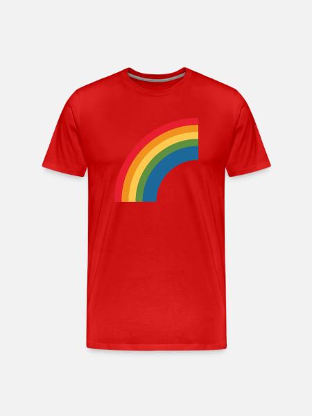 rainbow lbgt - Männer Premium Bio T-Shirt - Rot