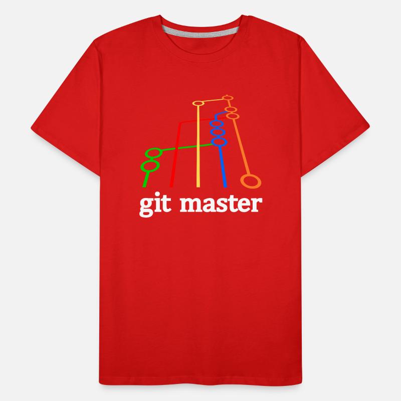 git master vWhite T-shirt bio Premium Homme