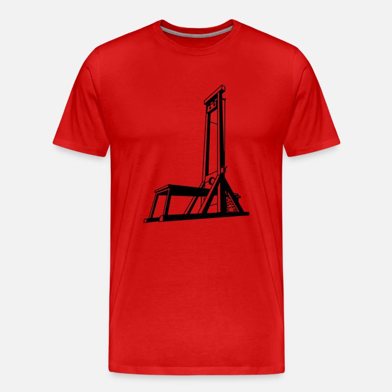 guillotine - Männer Premium Bio T-Shirt - Rot
