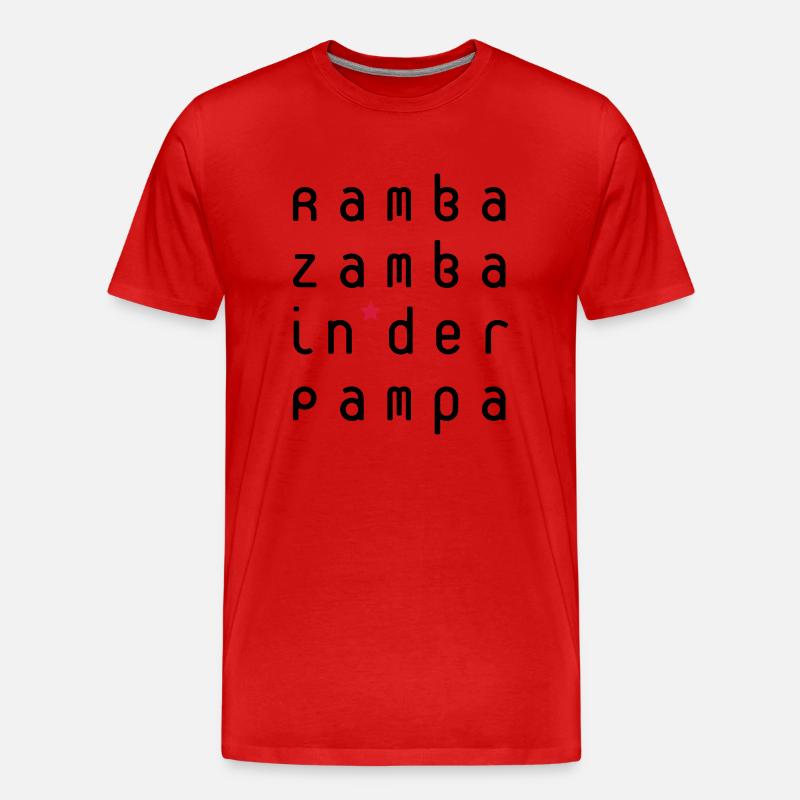 buerofraeulin-ramba-zamba - Männer Premium Bio T-Shirt - Rot