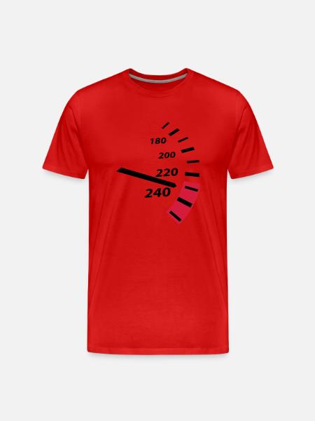 speed - Men's Premium Organic T-Shirt - red