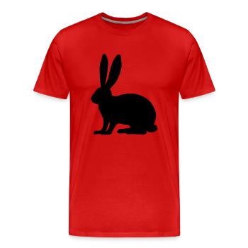 Rabbit - T-shirt bio Premium Homme - rouge - Devant - Damien (186cm)