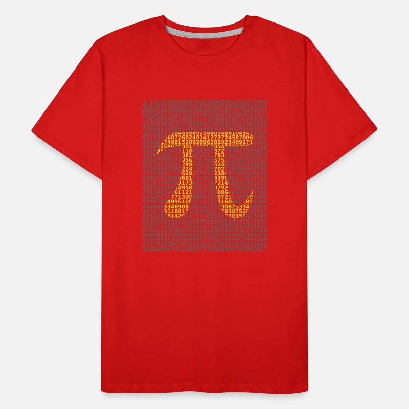Mathematical circle number pi Men's Premium Organic T-Shirt