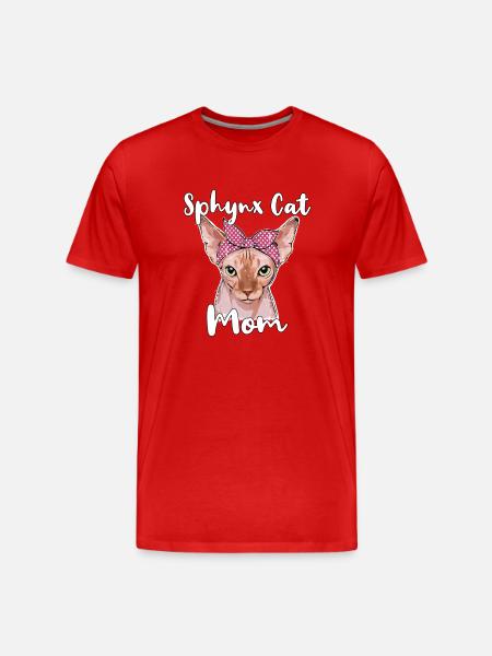 Sphynx Chat Maman Sphynx Chat - T-shirt bio Premium Homme - rouge