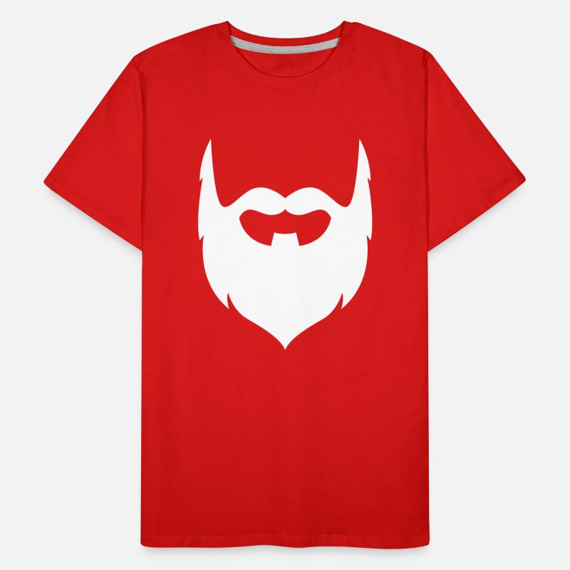 Beard symbol Men's Premium Organic T-Shirt