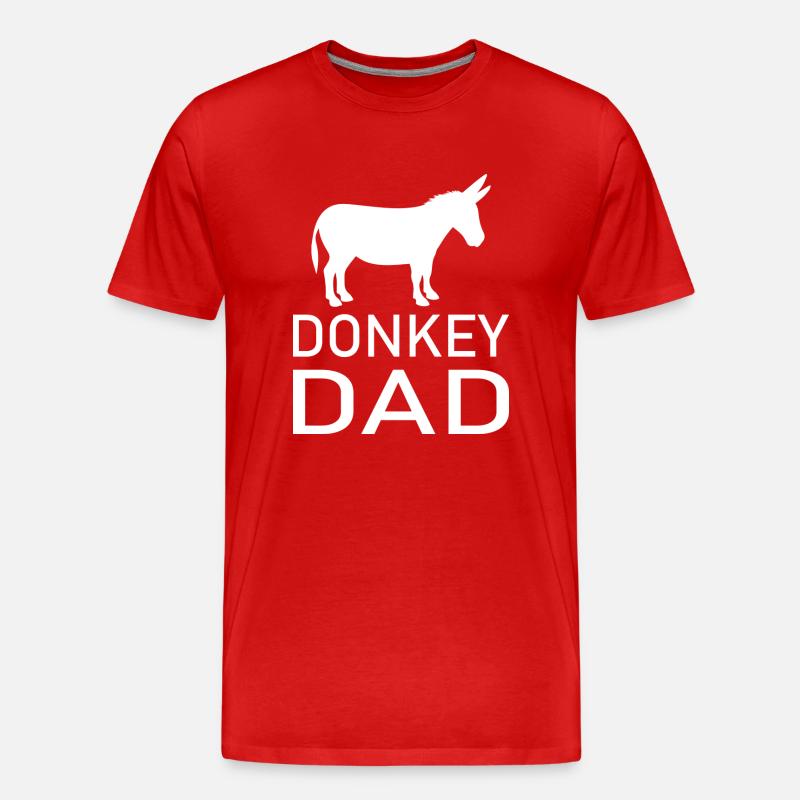 Donkey Esel - Männer Premium Bio T-Shirt - Rot