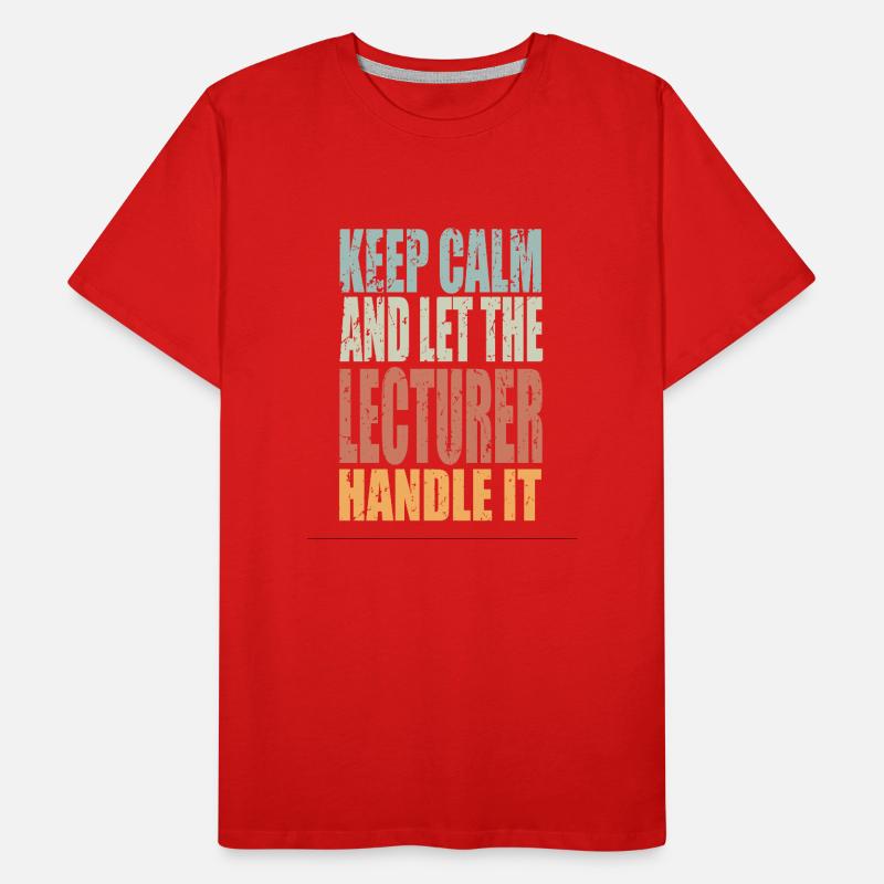 Keep Calm Éditeur Disant Éditeur Cadeau T-shirt bio Premium Homme