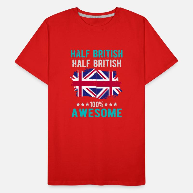 Half British Half British Men's Premium Organic T-Shirt