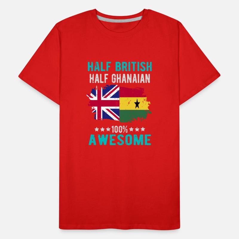 Half British Half Ghanese Men's Premium Organic T-Shirt