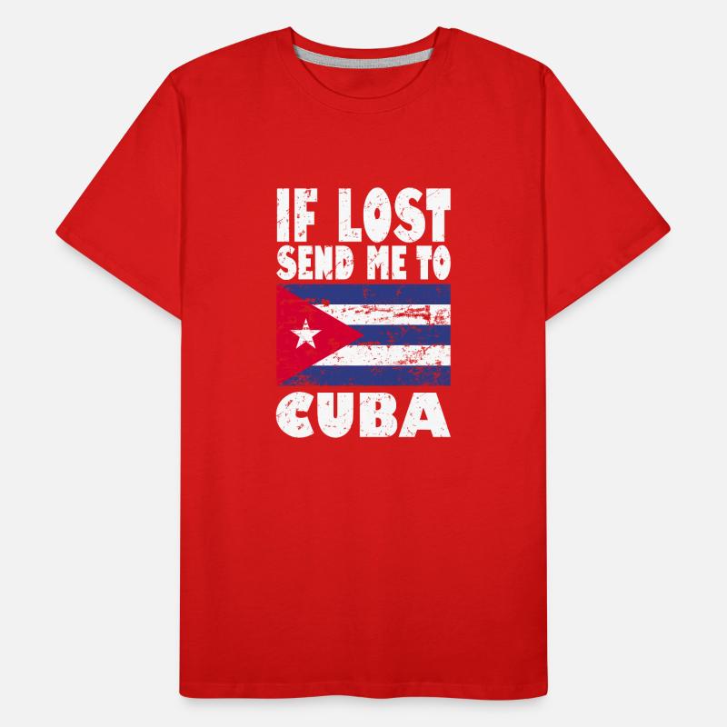 Kuba Flagge Spruch Männer Premium Bio T-Shirt