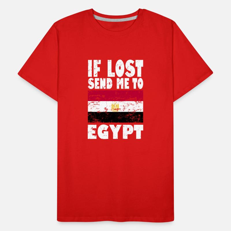 Drapeau égyptien T-shirt bio Premium Homme