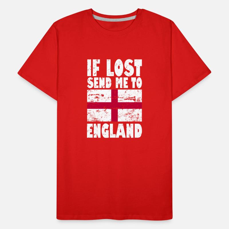 Drapeau de l’Angleterre Disant T-shirt bio Premium Homme
