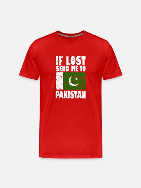 Drapeau pakistanais - T-shirt bio Premium Homme - rouge