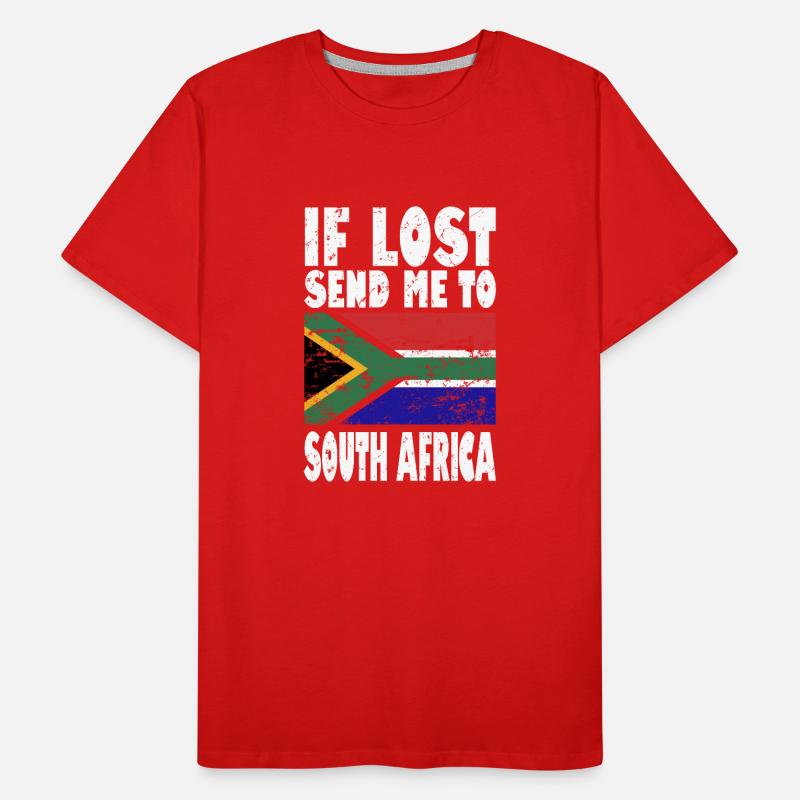 Drapeau de l’Afrique du Sud T-shirt bio Premium Homme