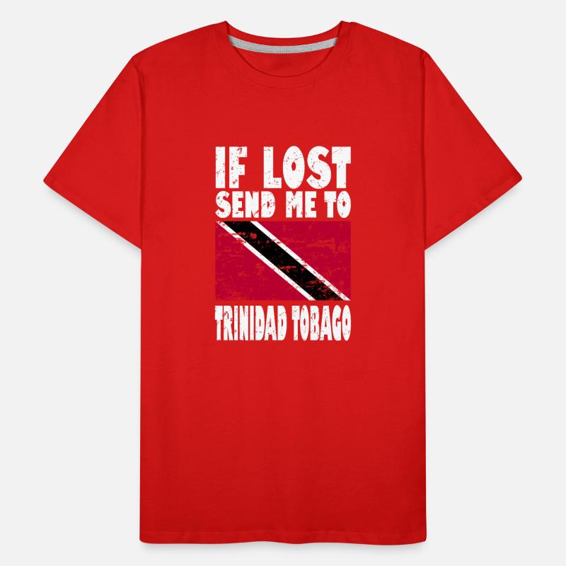 Drapeau de Trinité-et-Tobago T-shirt bio Premium Homme