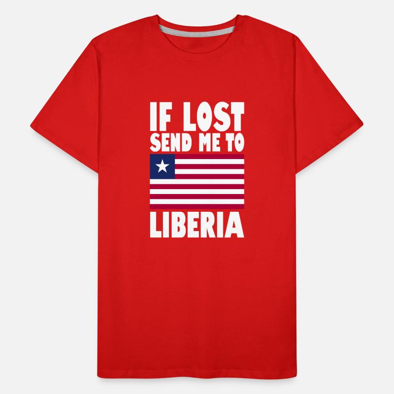 Drapeau de la Libye T-shirt bio Premium Homme