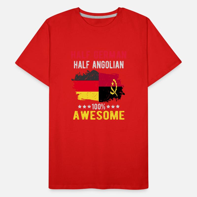 Half German Half Angolier Men's Premium Organic T-Shirt