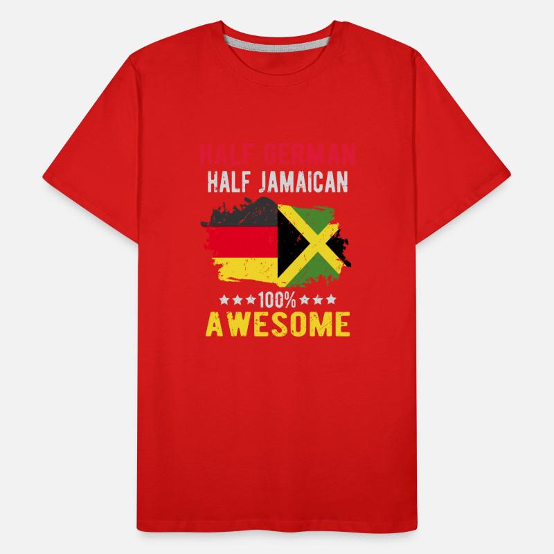 Half German Half Jamaican Men's Premium Organic T-Shirt