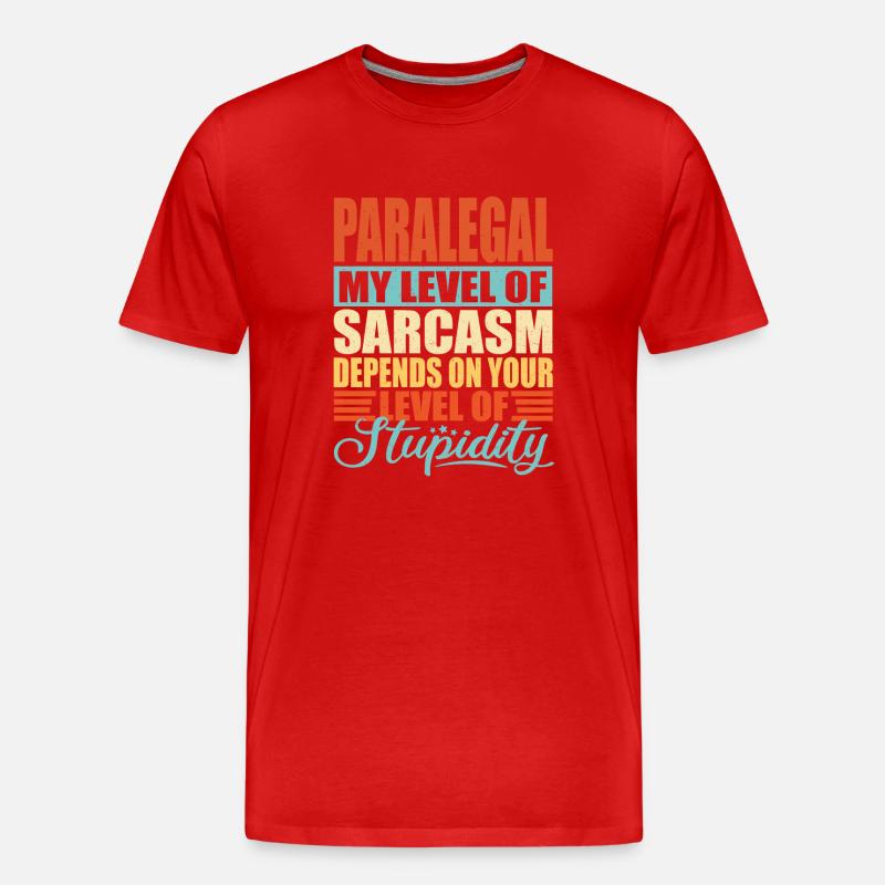 Rechtsanwaltsfachangestellte - Männer Premium Bio T-Shirt - Rot