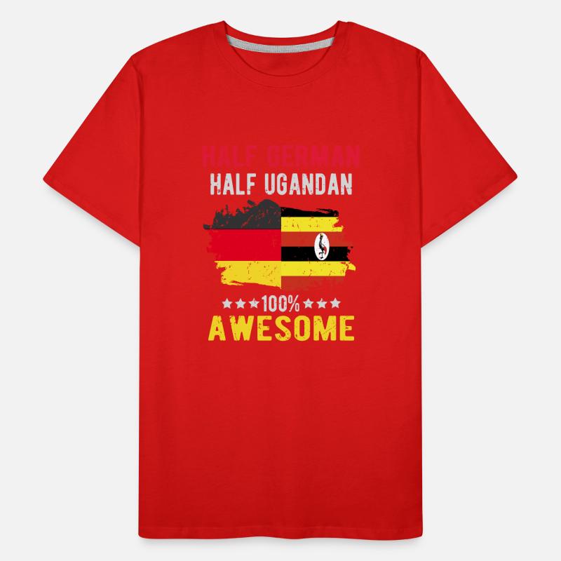 Half German half Ugandans Men's Premium Organic T-Shirt