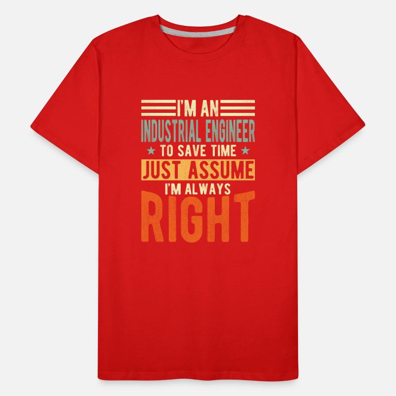 Industrial Engineer Men's Premium Organic T-Shirt