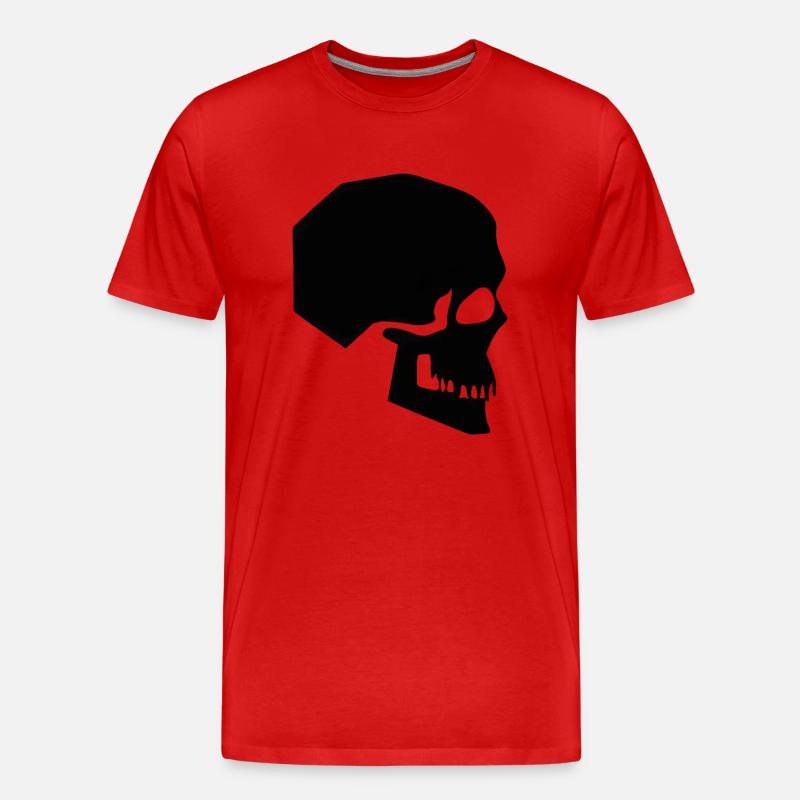 Symbol des Todes - Männer Premium Bio T-Shirt - Rot
