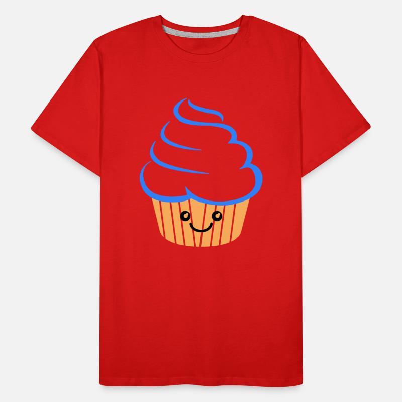 Cupcake Funny Männer Premium Bio T-Shirt